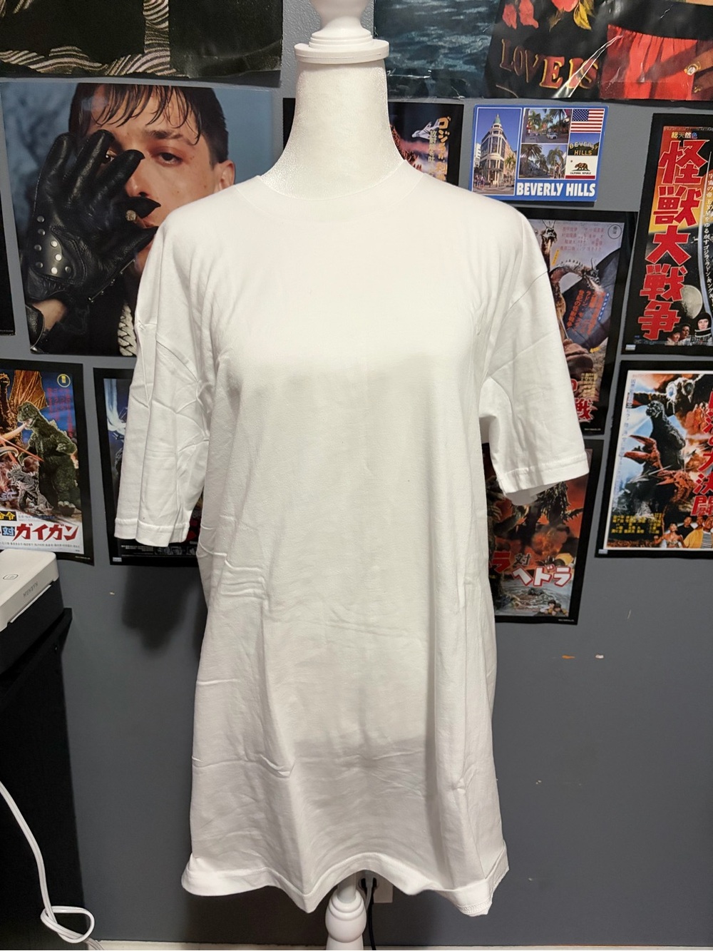 Stafford White Short Sleeve Crewneck T-Shirt